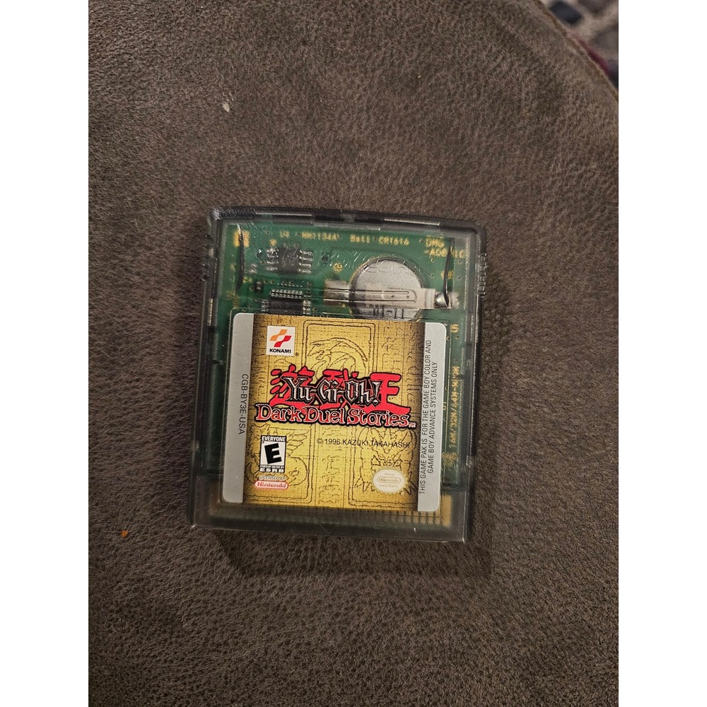 authentic Konami Yu-Gi-Oh! Dark Duel Stories game cartridge for the Nintendo